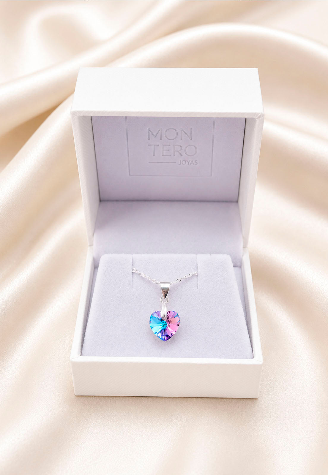 Collar Romance Plata 925 Cristal Swarovski® Vitral Light