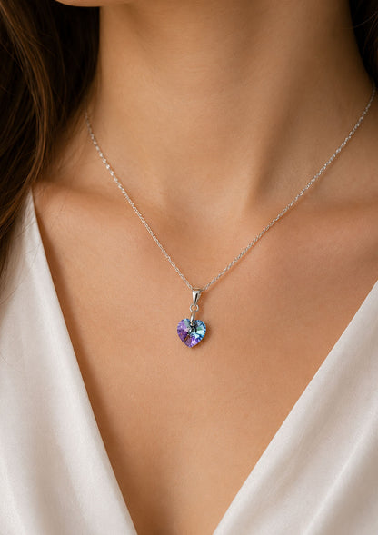 Collar Romance Plata 925 Cristal Swarovski® Vitral Light