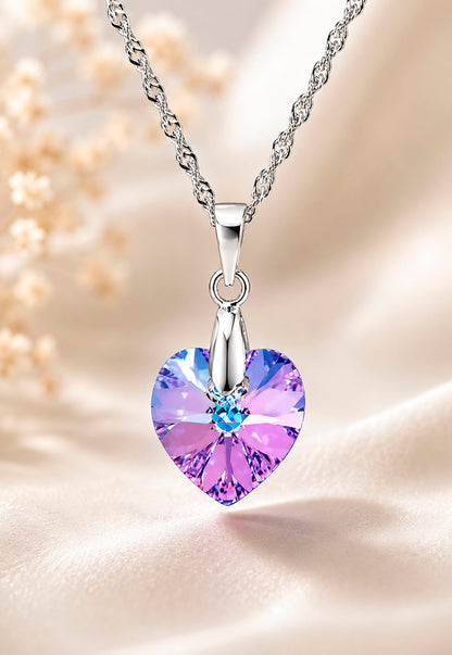 Collar Romance Plata 925 Cristal Swarovski® Vitral Light