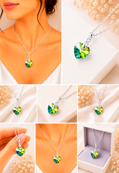Collar Romance Plata 925 Cristal Swarovski® Vitral Medium