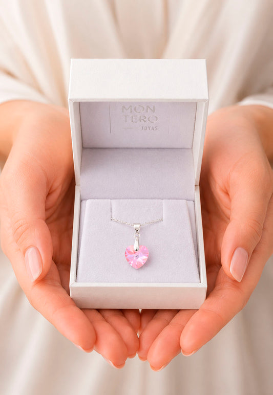 Collar Romance Plata 925 Cristal Swarovski® Light Rose