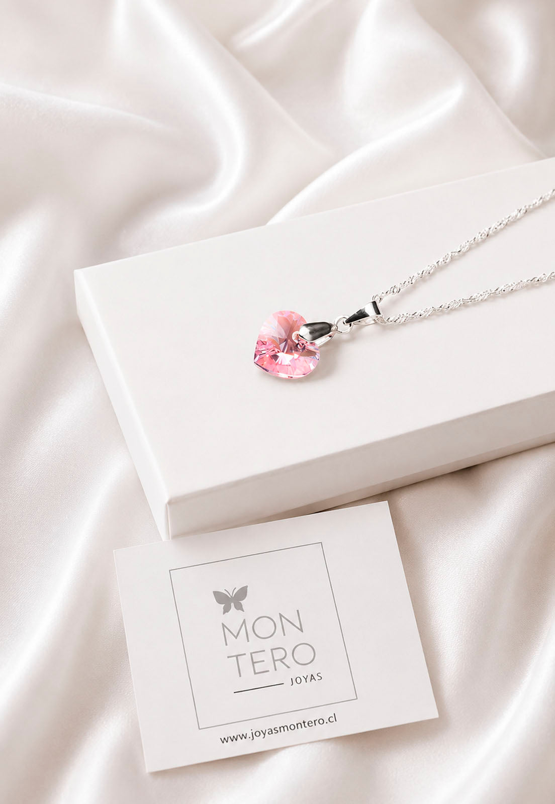 Collar Romance Plata 925 Cristal Swarovski® Light Rose