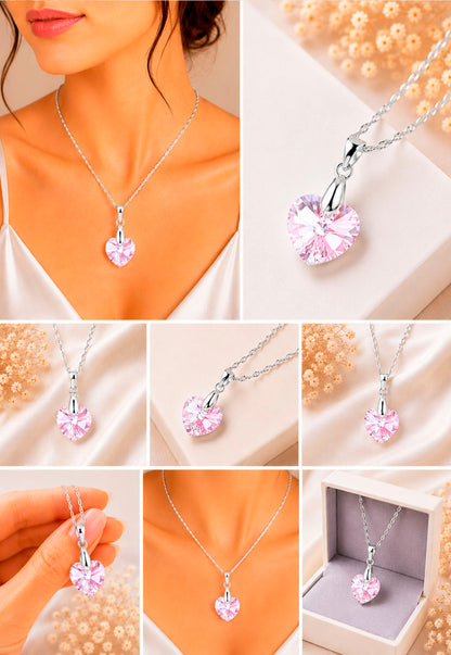 Collar Romance Plata 925 Cristal Swarovski® Light Rose