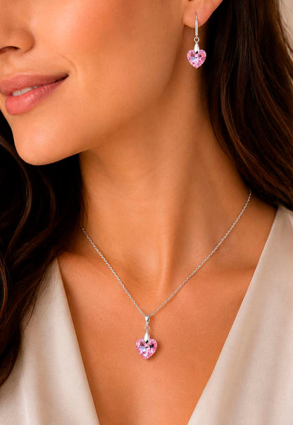 Collar Romance Plata 925 Cristal Swarovski® Light Rose