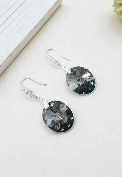 Aros Gran Praga Plata Italiana 925 Cristal Genuino