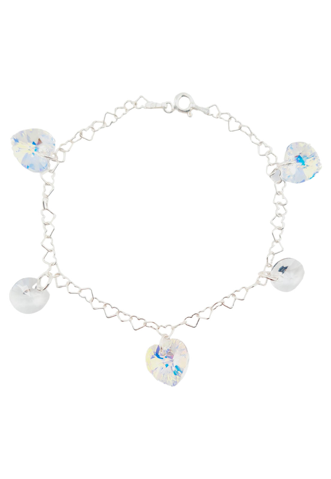 Pulsera Romance Plata 925 Cristal Swarovski® Aurora Boreal