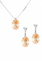 Aros Gran Praga Plata 925 Cristal Swarovski® Golden Shadow