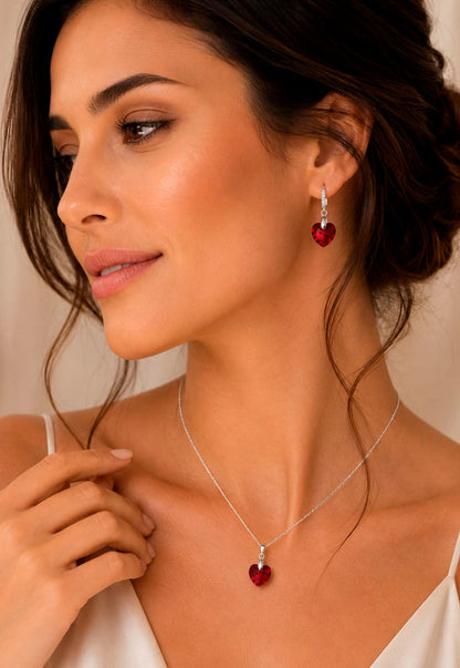 Conjunto Romance Plata 925 Cristal Swarovski® Siam