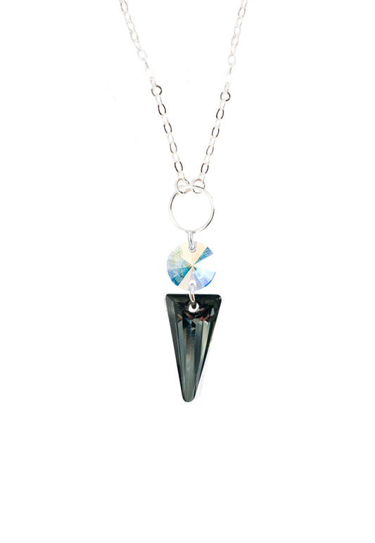 Collar Mystic Plata 925  Cristal Swarovski® Silver Night