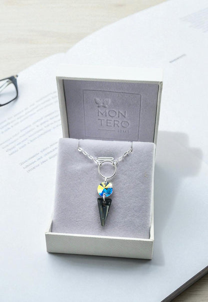 Collar Mystic Plata Italiana 925 y Cristales Genuinos