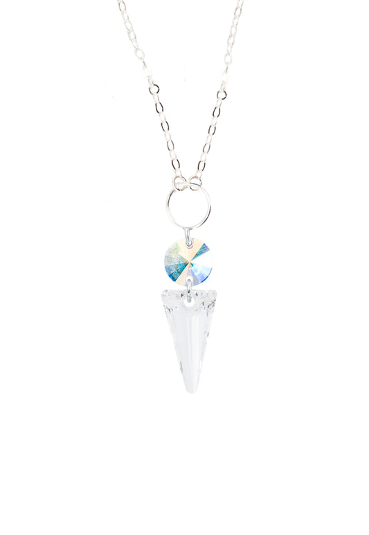 Collar Mystic Plata Italiana 925 y Cristales Genuinos