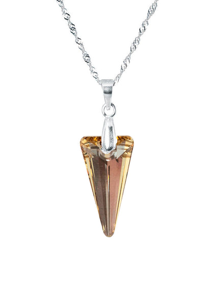 Collar Sevilla Plata 925 Cristal Swarovski® Golden Shadow