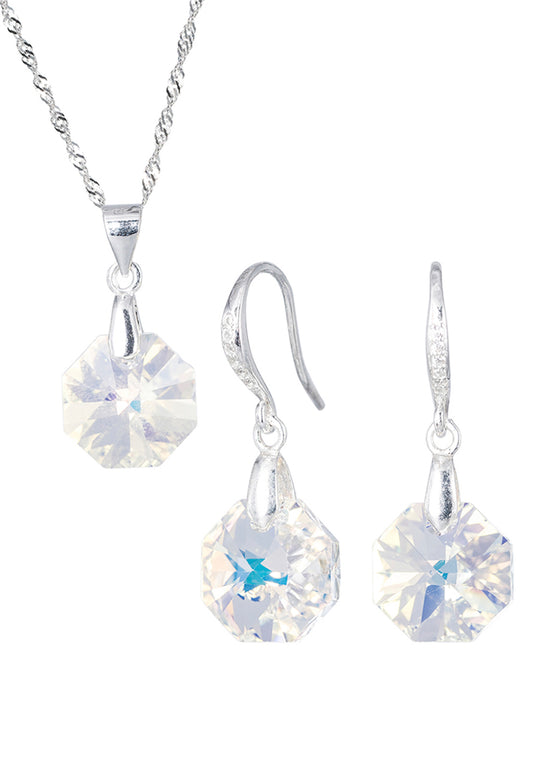 Conjunto Bruselas Cristales Genuinos Aurora Boreal