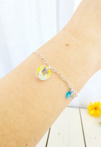 Pulsera Nepal Plata 925 Cristal Genuino Turqueza