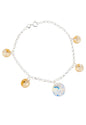 Pulsera Nepal Plata 925 Cristal Swarovski® Golden Shadow
