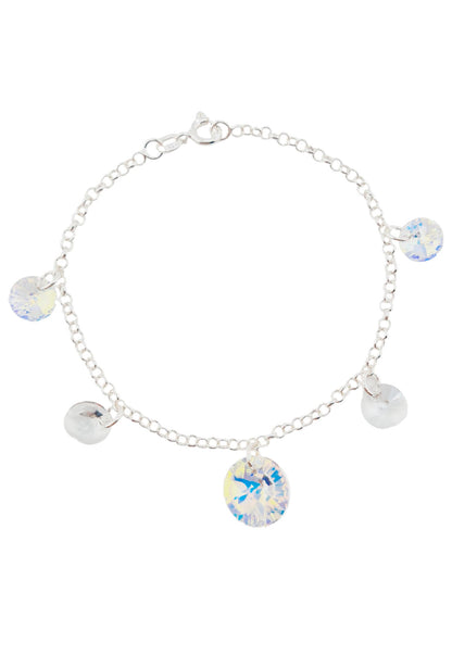 Pulsera Nepal Plata 925 Cristal Swarovski® Aurora Boreal