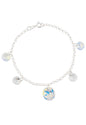 Pulsera Nepal Plata 925 Cristal Swarovski® Aurora Boreal