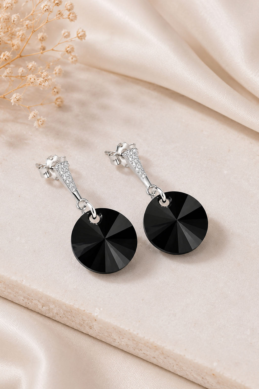 Aros Paris Plata 925 Cristal Swarovski® Silver Night