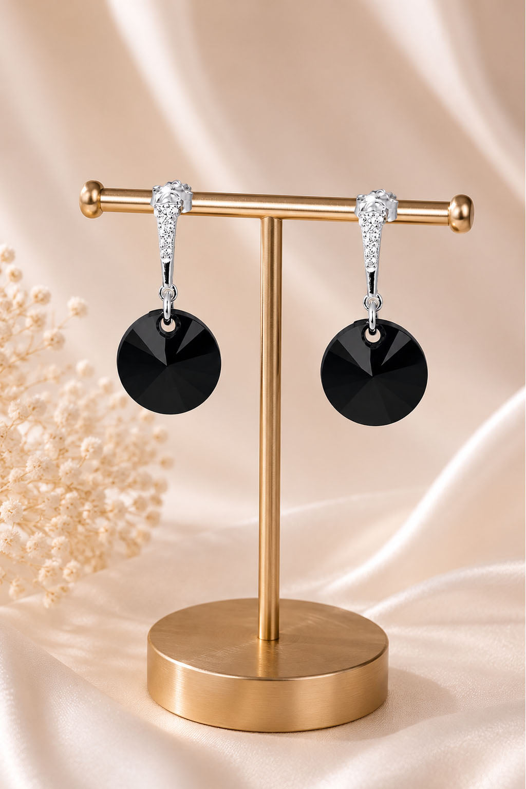 Aros Paris Plata 925 Cristal Swarovski® Silver Night