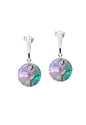 Aros Paris Plata 925 Cristal Genuino Paradise Shinne