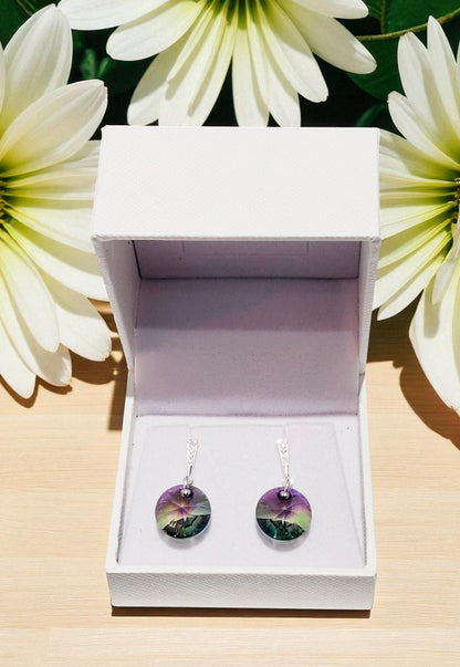 Aros Paris Plata 925 Cristal Genuino Paradise Shinne