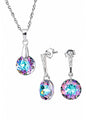 Conjunto Gracia Plata 925 Cristal Swarovski® Vitral Light