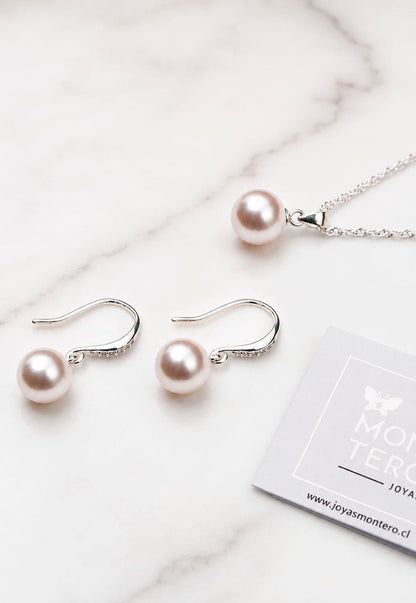 Conjunto Oslo Plata 925 Perlas de Swarovski® Cream