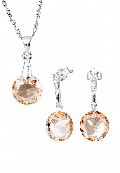 Conjunto Gracia Plata 925 Cristal Swarovski® Shadow