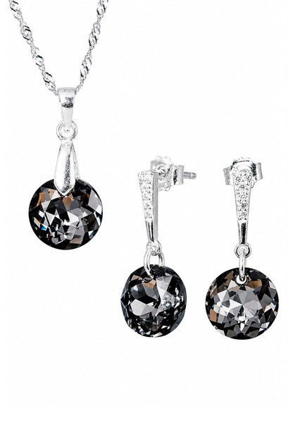 Conjunto Gracia Plata 925 Cristal Swarovski® Silver Night