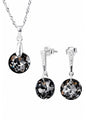 Conjunto Gracia Plata 925 Cristal Swarovski® Silver Night