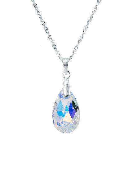 Collar Petra Plata 925 Cristal Swarovski® Aurora Boreal