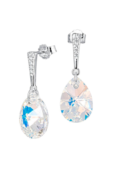 Aros Encanto Plata 925 Cristal Swarovski® Aurora Boreal