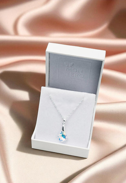 Collar Roma Plata 925 Cristal Aurora Boreal