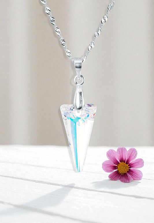 Collar Sevilla Plata 925 Cristal Swarovski® Aurora Boreal