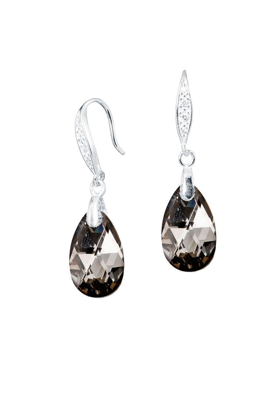 Aros Petra Plata 925 Cristal Swarovski® Silver Night