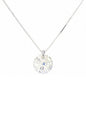 Collar Punto de Luz Plata 925 Cristal Swarovski® Aurora Boreal