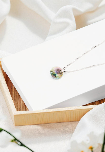 Collar Punto de Luz Plata 925 Cristal Genuino Paradise Shine