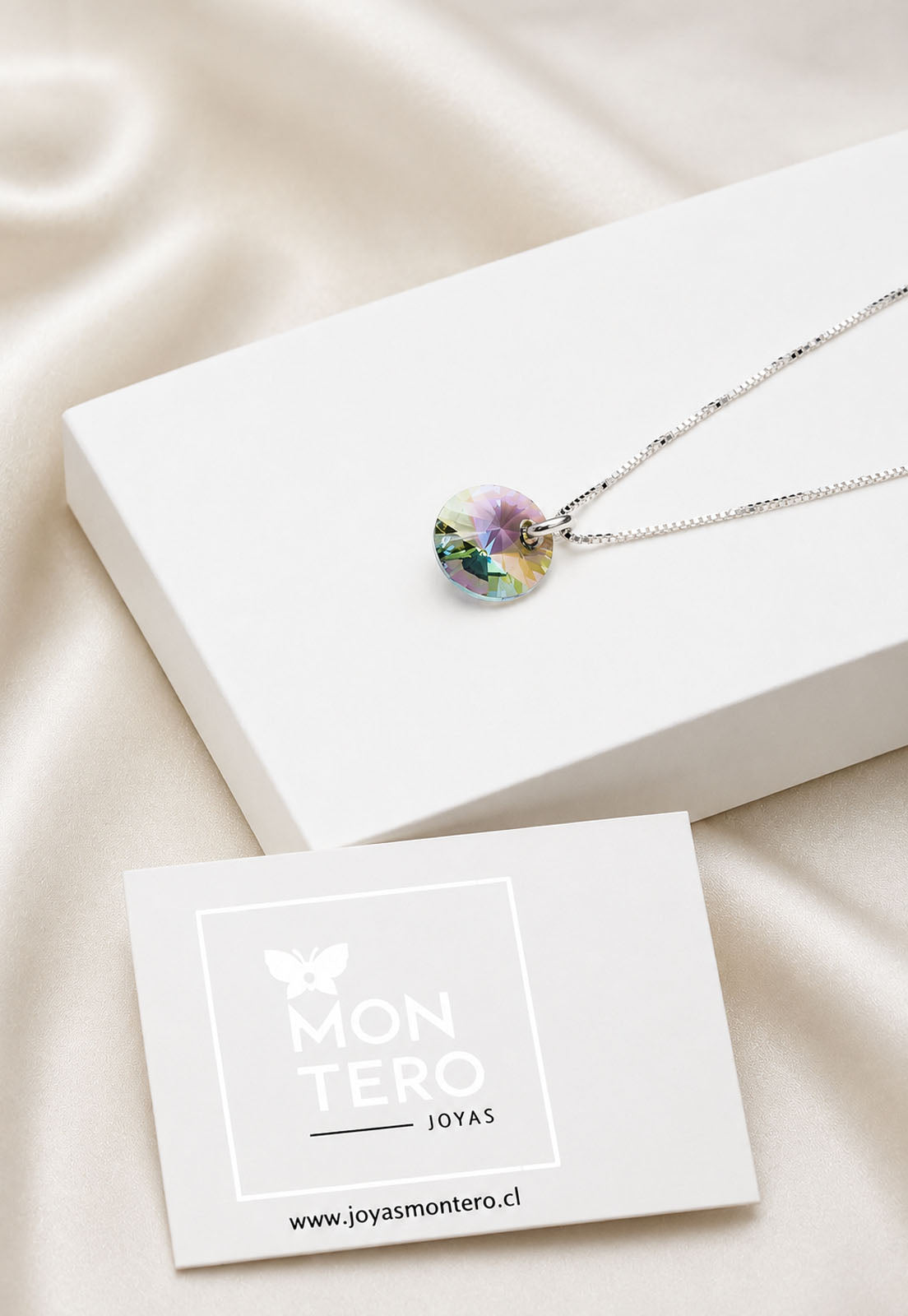 Collar Punto de Luz Plata 925 Cristal Swarovski®  Paradise Shine