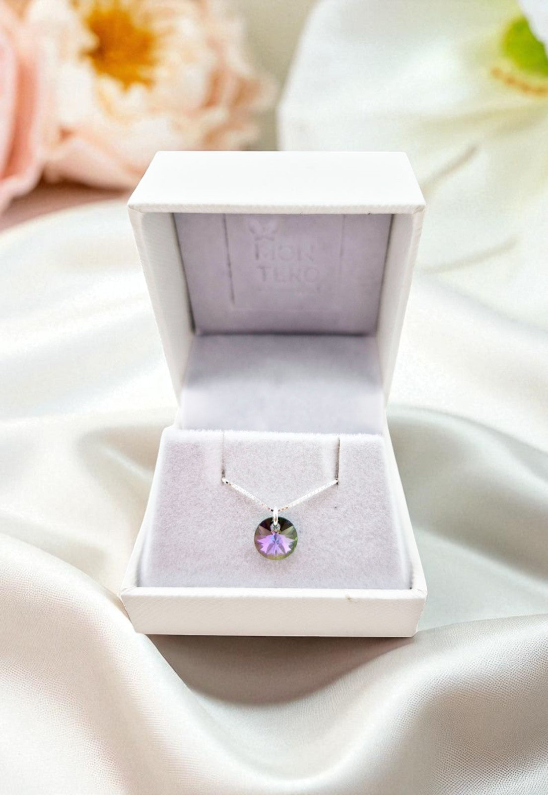 Collar Punto de Luz Plata 925 Cristal Genuino Paradise Shine