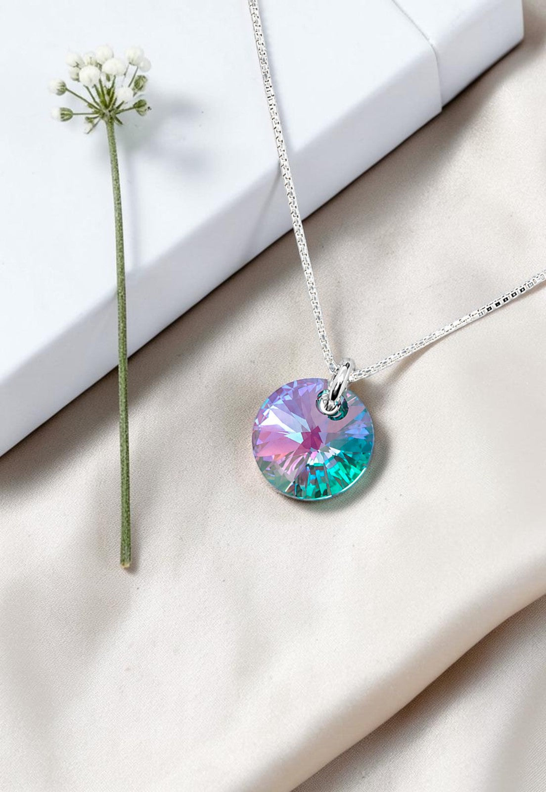 Collar Punto de Luz Plata 925 Cristal Swarovski®  Paradise Shine