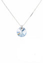 Collar Punto de Luz Plata 925 Cristal Swarovski® Blue Shade