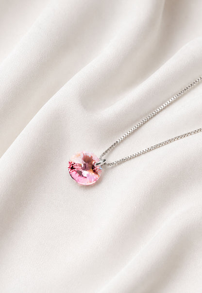 Collar Punto de Luz Plata 925 Cristal Swarovski® Light Rose