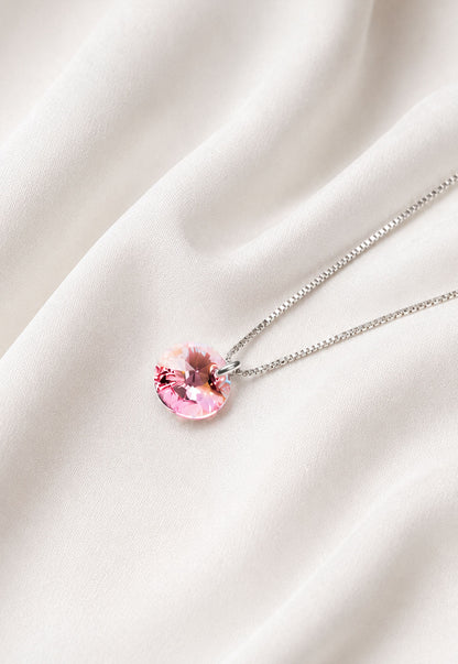 Collar Punto de Luz Plata 925 Cristal Swarovski® Light Rose