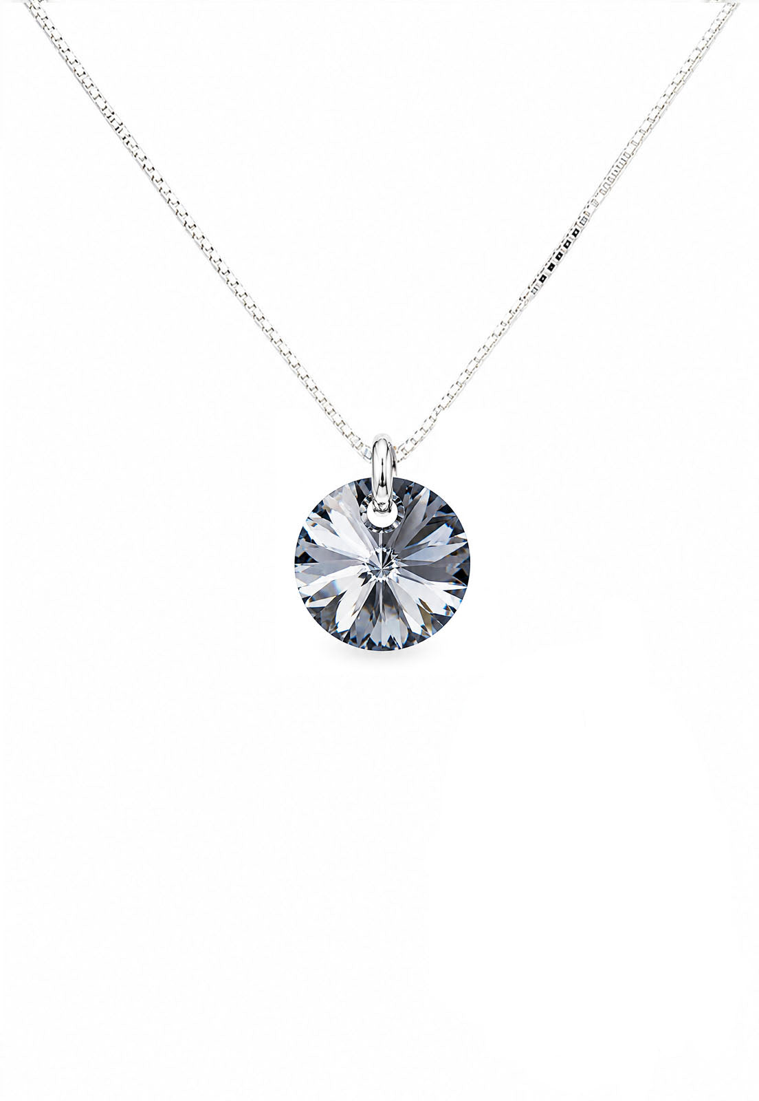 Collar Punto de Luz Plata 925 Cristal Swarovski® Silver Night