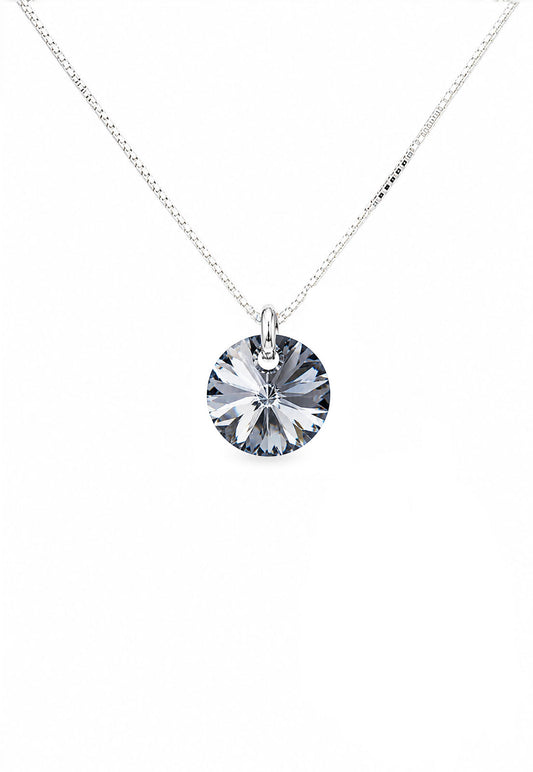 Collar Punto de Luz Plata 925 Cristal Swarovski® Silver Night