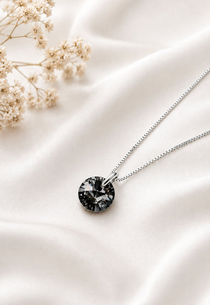 Collar Punto de Luz Plata 925 Cristal Swarovski® Silver Night