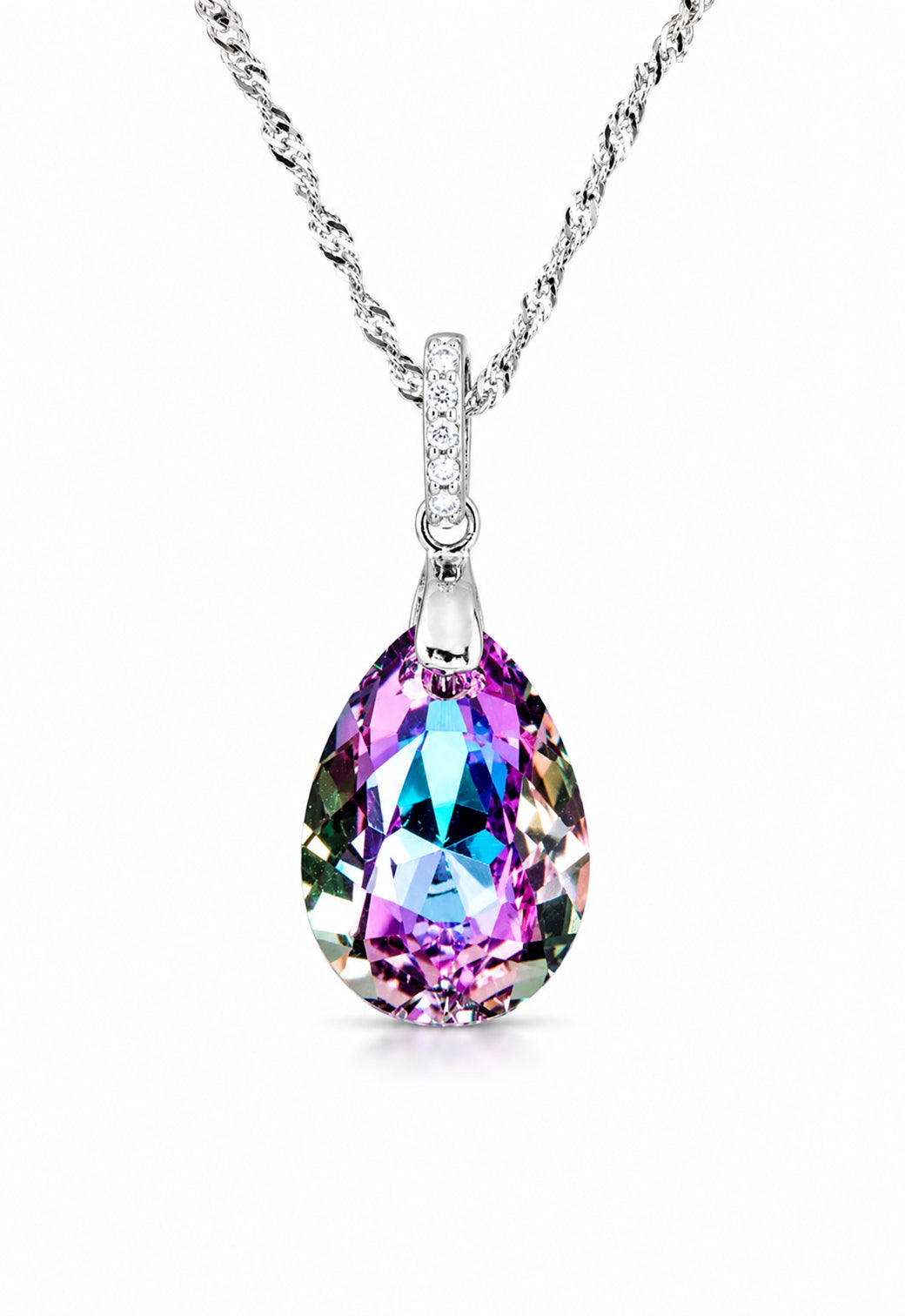 Collar Capricho Plata 925 Cristal Swarovski® Vitral Light