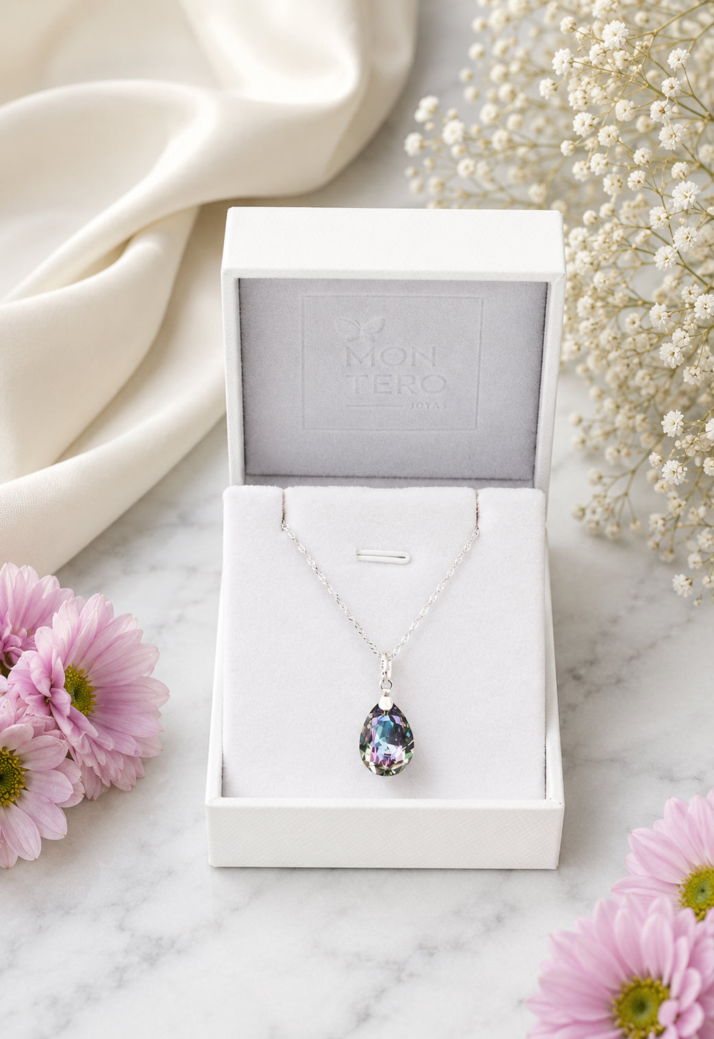 Collar Capricho Plata 925 Cristal Swarovski® Vitral Light