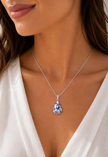 Collar Capricho Plata 925 Cristal Swarovski® Vitral Light