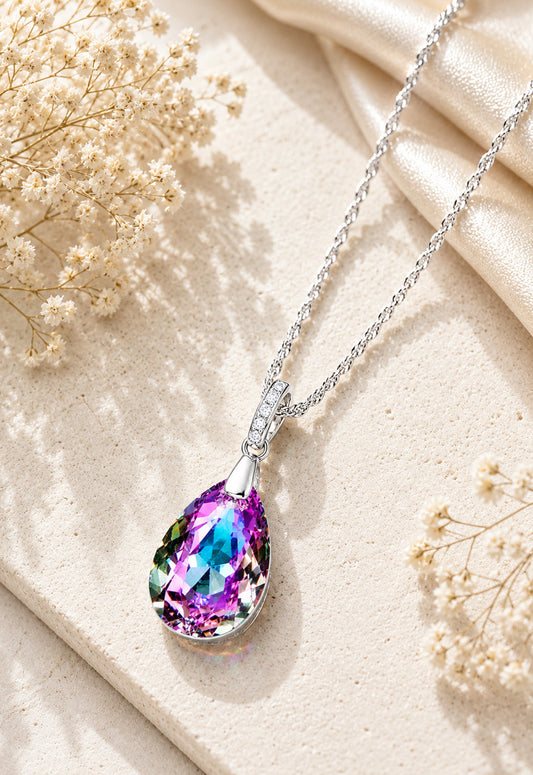 Collar Capricho Plata 925 Cristal Swarovski® Vitral Light